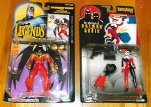 LEGENDS OF BATMAN KNIGHTQUEST FIGURE WITH COLLECTOR CARD & HARLEY QUINN FIGURES - Picture 1 of 3