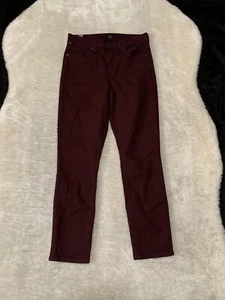 Citizens of Humanity Rocket Crop High Rise Skinny Jeans Size 26 Burgundy Womens - Picture 1 of 9