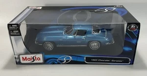 1965 Chevrolet Corvette 1:18 Diecast Model Car Special Edition Blue die-cast - Picture 1 of 3