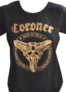 CORONER - Gold Logo - Girlieshirt - M / Medium - 166901 - Bild 1 von 1