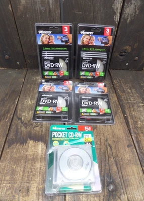 New Memorex Mini DVD-RW (12 Pack) 1.4GB 30 min. DVD Camcorder or PC & 5 Pk 24min - Image 1 of 4