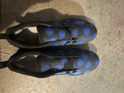 Nike Vapor Edge Pro 360 2 Custom Size 12.5 all black with blue polka dots - Image 1 of 4