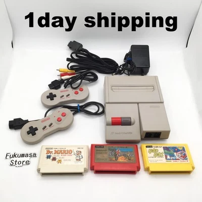 Nintendo New Famicom Console HVC-101 AV 2 Controller Games Japan NES Tested - Image 1 of 4