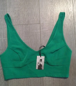 Sincerely Jules Sports Bra Size M Green - Picture 1 of 6