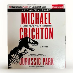Jurassic Park: A Novel Unabridged 25th Anniversary Audiobook 12 CD set Crichton - Imagen 1 de 3