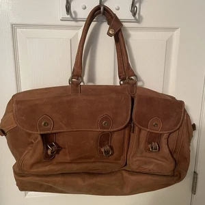 Bolso grande de rancheros Mulholland Brothers de cuero Lariat hecho a mano en América marrón - Imagen 1 de 20