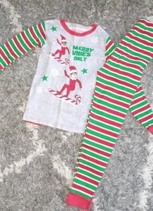 Kids elf on the shelf pj set never worn size 10 - Picture 1 of 2
