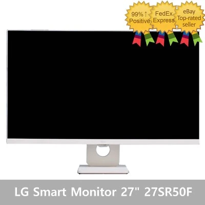 LG Smart Monitor 27" 27SR50F FHD 1920 x 1080 WebOS 23 IPS - Tracking - Image 1 of 3
