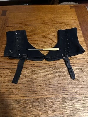 Vintage Antique Gators and Ivory Colored Celluloid Handled Button Hook - Image 1 of 4