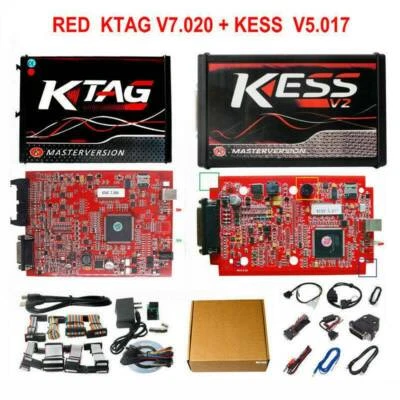 KTAG V7.020 + KESS V5.017 Master Version No Token RED EU PCB Remapping OBD Tools - Image 1 of 4