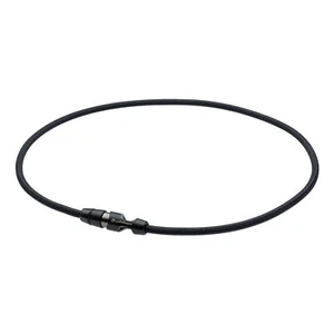 phiten Necklace RAKUWA Neck Leash Type II Black 50cm Men's - Picture 1 of 5