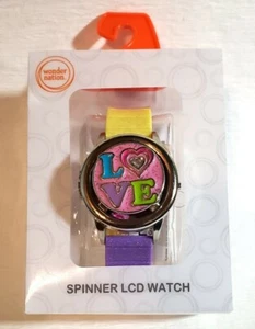 Brand New "Wonder Nation LOVE Spinner LCD Digital Watch" (Children/Teens/Adults) - Picture 1 of 2