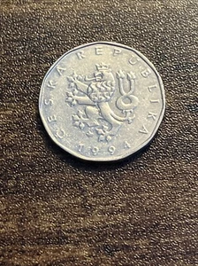 1994 Czech Republic 2 Two Koruny Actual Coin TK8836* - Picture 1 of 3