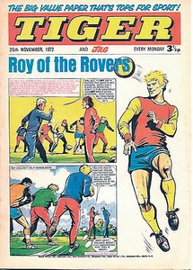 Tiger 25 Nov 1972: Willie Wallace (Dumb'ton) strip biog + Southampton team pinup - Bild 1 von 1