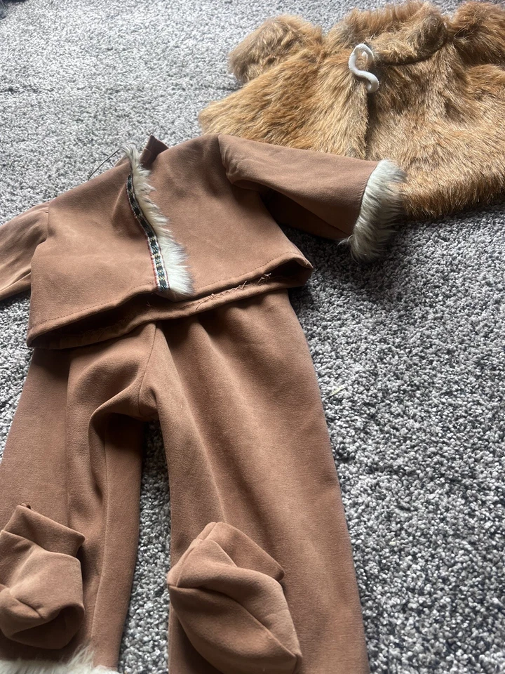 Disfraz indio PIEL completo con botín sin usar aprox. Talla 3 Meses, Infantil Foto 1 de 4