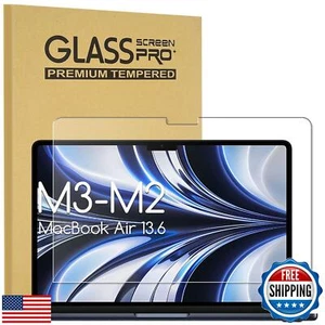 KEANBOLL Designed for MacBook Air 13.6 inch Tempered Glass Screen Protector, - Afbeelding 1 van 5