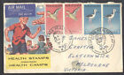 13319 New Zealand,1959,Colour first day cover throught air-mail from Pakuranga