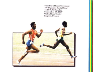 USPS 1st Day Ceremony Program #UX80 C1 Olympics Postal Card 1979 - Picture 1 of 4