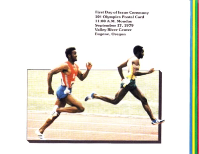 USPS 1st Day Ceremony Program #UX80 C1 Olympics Postal Card 1979 - Image 1 of 4