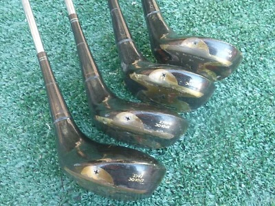 Juego de madera clásico vintage Wilson X31 1, 3, 4, 5 diestro cara Epoloc eje de acero Foto 1 de 4