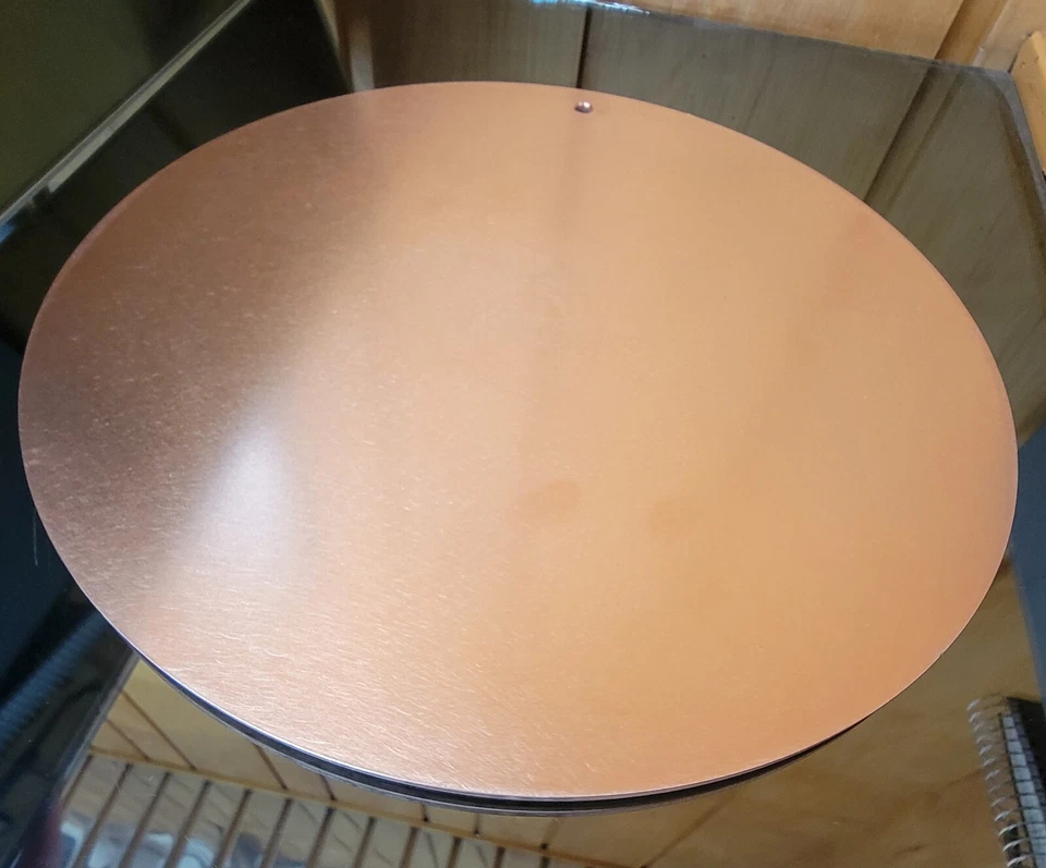 1/8” Thick Pure Copper Heat Diffuser 10” Round Stove Topper Defrost Plate - Image 1 of 4