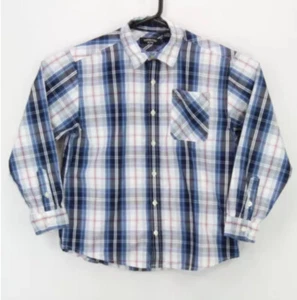 Canyon River Blues Boy’s Button Up LS Collared Shirt Size MH Multicolor Plaid - Picture 1 of 5