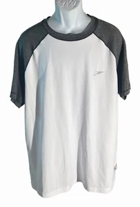 SPEEDO Men's Short Sleeve Pull-Over T-Shirt White Gray XXL - Picture 1 of 5