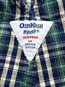 Oshkosh Bgosh Talla 4T Vestbak Mono Corto a Cuadros Pantalones Cortos EE. UU. RARO De Colección - Imagen 1 de 9