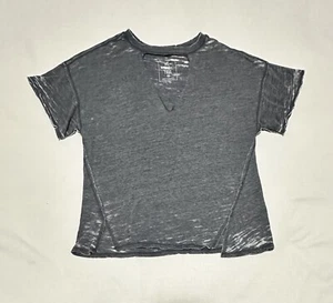 Camiseta suelta We The Free Burnout Top para mujer talla XS gris manga corta - Imagen 1 de 8