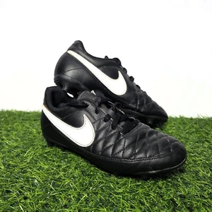 Nike Majestry FG Football Boots - Black - UK Size 2 - Moulded Studs - Picture 1 of 6