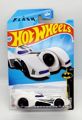 Hot Wheels 2023 белый бэтмобиль Бэтмен игрушка автомобиля DC новый в упаковке Супермен  - Изображение 1 из 3