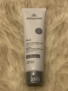 NEW Arbonne Clarifying Detox Face Mask with Exfoliating Charcoal 5oz - Picture 1 of 4