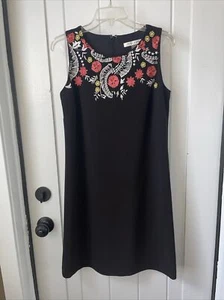 Black Peter Nygard Dress Size 6 - Foto 1 di 5