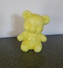 Boyd Art Glass Fuzzy Bear In Sunflower Yellow - # 11 Made 1-27-1988