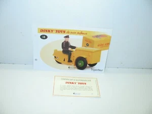 1 Spina + Certif. Dinky Toys Atlas Repro Rif. 14 Il Scooter - Foto 1 di 1