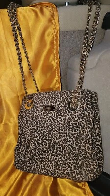 Monedero Bandolera Nine West Vintage Safari Estampado Leopardo, Años 90 Foto 1 de 4
