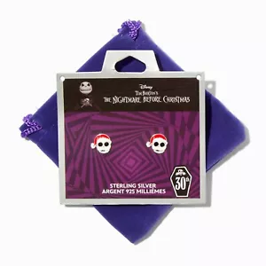 DISNEY THE NIGHTMARE BEFORE CHRISTMAS 30TH ANNIVERSARY SANTA JACK EARRINGS NEW - Picture 1 of 1