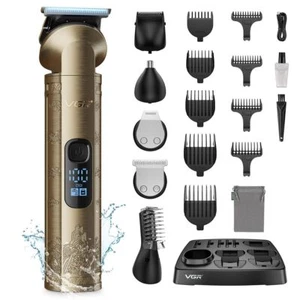 Beard Trimmer for Men 6-in-1 Hair Clippers & Shaver Zero Gapped T-Blade Trimm... - Picture 1 of 5