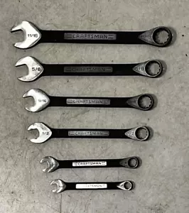 Craftsman 6 Piece SAE Black Oxide Universal Spline Combination Wrench Set - Picture 1 of 8