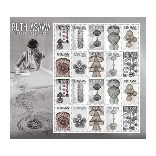 SCOTT#5504-5513A RUTH ASAWA  78C FOREVER STAMP   SHEET OF 20 MNH OG - Image 1 of 1