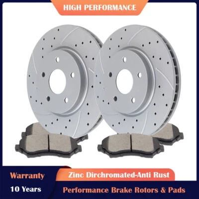 Front Brakes and Brake Pads Kit for Dodge Grand Caravan Chrysler Town & Country - Image 1 of 4