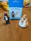 Hallmark Merry Miniatures Bride and Groom Madame Alexander 2 Piece Set 1998