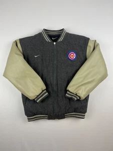 Nike Team Chicago Cubs Reversible Varsity Jacket Mens Size M MLB Baseball 90s - Picture 1 of 8
