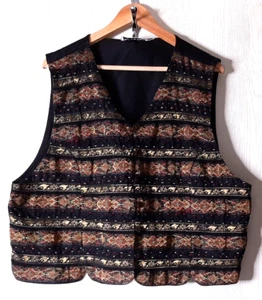 Tanzara Intl. Womens 3X Vest Embroidered 100% Cotton Shimmer Thread - Picture 1 of 10
