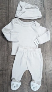 Baby Boy Clothes New Just One You Preemie 3pc Panda Bear Outfit & Hat - Picture 1 of 4