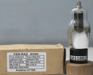 6C8G VT163 Kenrad Solid leaf getter made in U.S.A Amplitrex tested - Picture 1 of 12