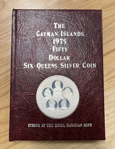 1975 Six Queens The Cayman Islands 2 Oz .925 Sterling Silber Münze 1000 Körner - Bild 1 von 8