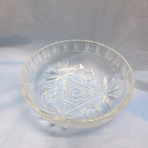 Waltherglas labeled Germany crystal Georgina footed bowl 7" wide - Picture 1 of 5
