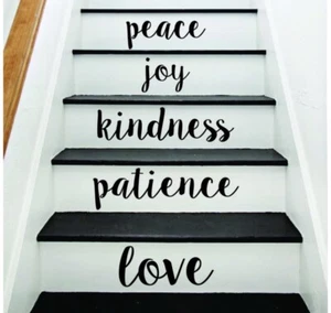 Word Decal Stair Decal Wall Decal Sticker Home Accessories Free Shipping Sale - Picture 1 of 1