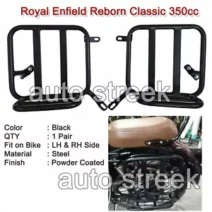 Fit For Royal Enfield Classic 350 "REBORN" Pannier Mounting Rack Kit LH RH Sides - Picture 1 of 6
